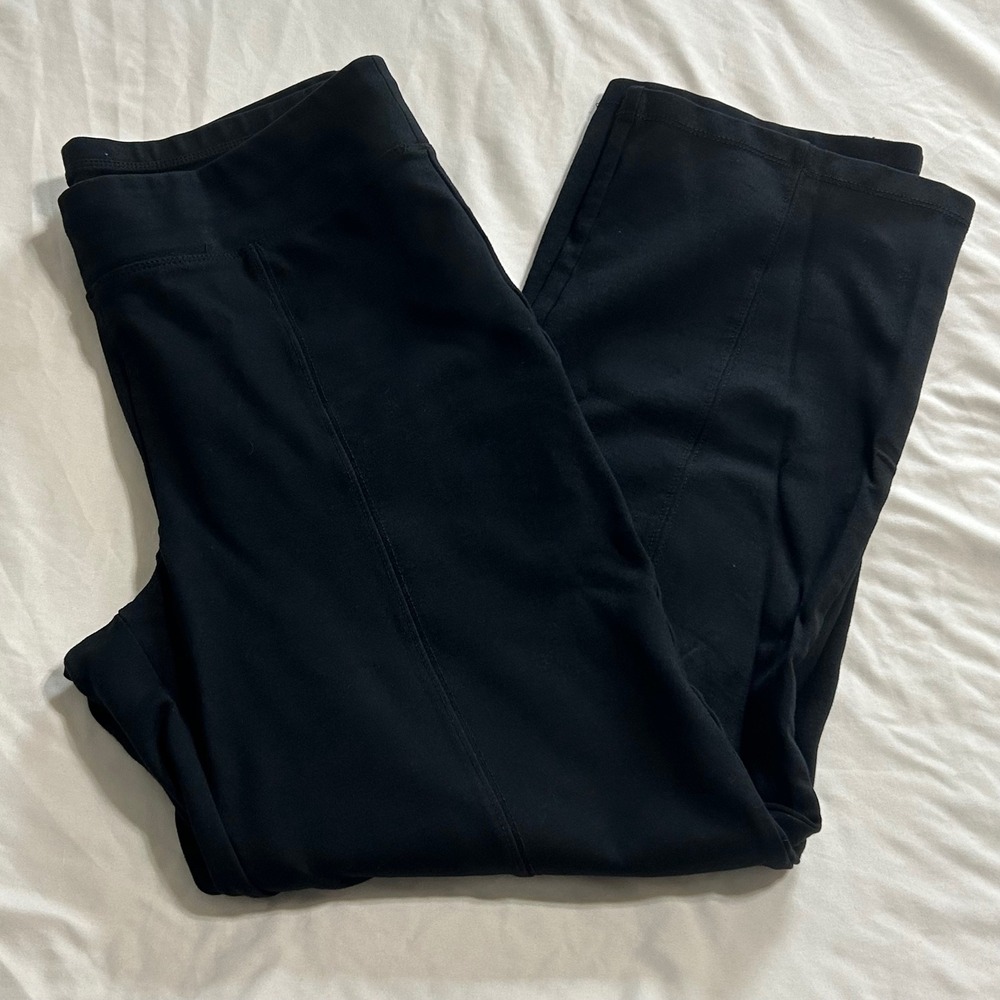 Drapers & Damons Petites Black Straight Leg Pull On Pants PM RN 105370